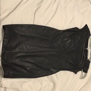 Black shimmer cocktail dress